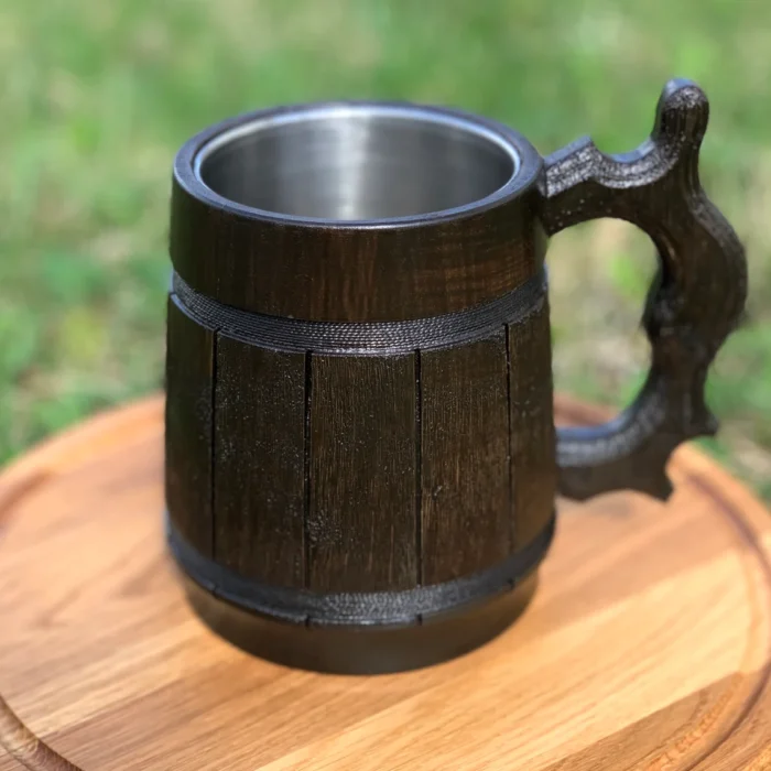 Wood Mug Natural Oak Cup Handmade Mug Drink