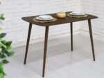 Oval Walnut Dining Table, Small Rustic Coffee Table, Handmade Space Saving Furniture