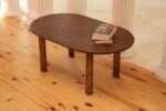 Walnut Low Coffee Tables, Small Rustic Center Table, Mid Century Modern Decor