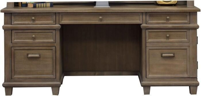 Furniture Credenza, Weathered Dove  Office Products