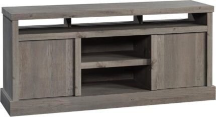 Bridge Credenza, L 59.76" x W: 16.54" x H: 26.89", Mystic Oak Finish