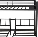 Twin Bunk Beds with Guardrails, Heavy Duty Triple Bunk for Kids