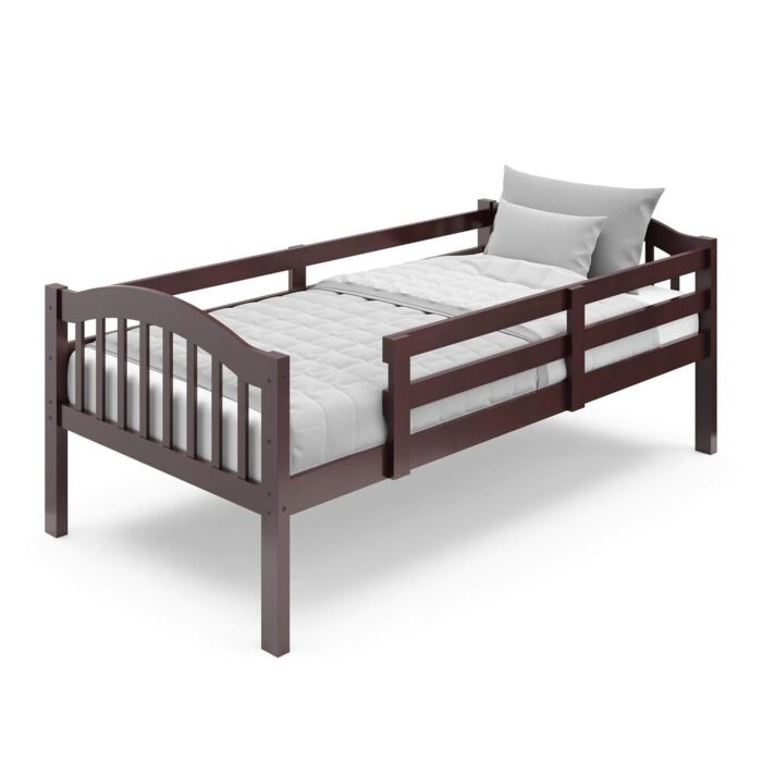 Twin-Over-Twin Bunk Bed (Espresso) - GREENGUARD Gold Certified, Converts to 2 Individual Twin Beds