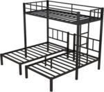 Twin Bunk Beds with Guardrails, Heavy Duty Triple Bunk for Kids