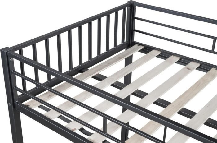 Twin Size Metal Triple Bunk Bed with Drawers, Twin Over Twin & Twin Triple Bunk Beds for 3 Kids