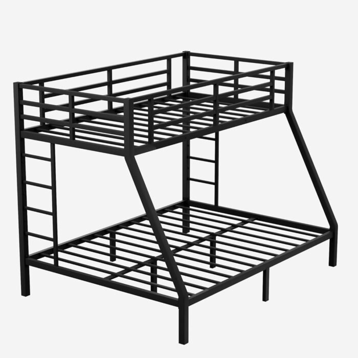 Queen Bunk Beds with Ladder and Full Length Guardrail, Heavy Duty Bunk Beds/Twin XL over Queen Bunk Bed for Adults