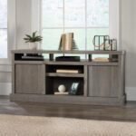 Bridge Credenza, L 59.76" x W: 16.54" x H: 26.89", Mystic Oak Finish