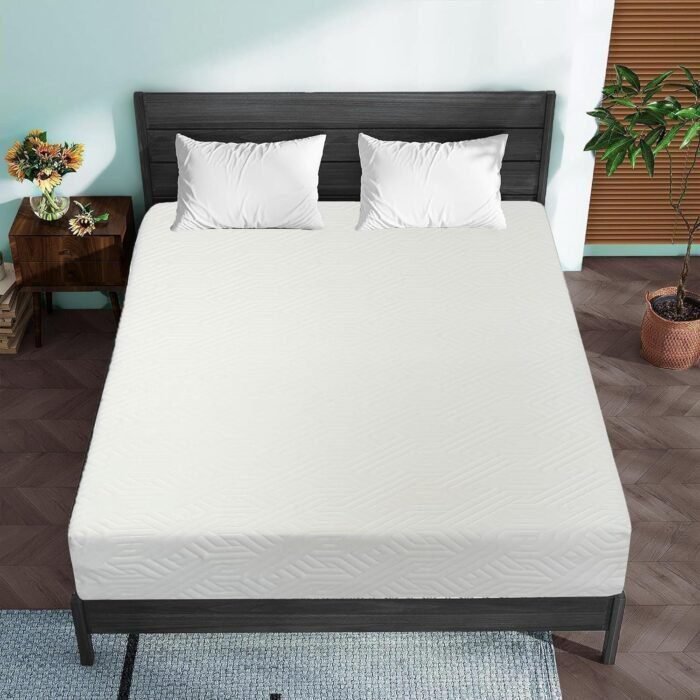 4 Inch Twin Mattress Gel Infused Cool Sleep & Medium Firm Mattress High Density Supportive Reversible (4-Inch, Twin)