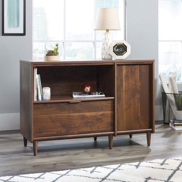 Clifford Place Credenza, For TV's up to 46", Grand Walnut finish  Office Products