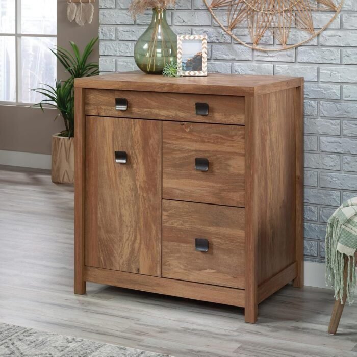 Cannery Bridge Credenza, L 31.73" x W: 22.05" x H: 35.24", Sindoori Mango Finish