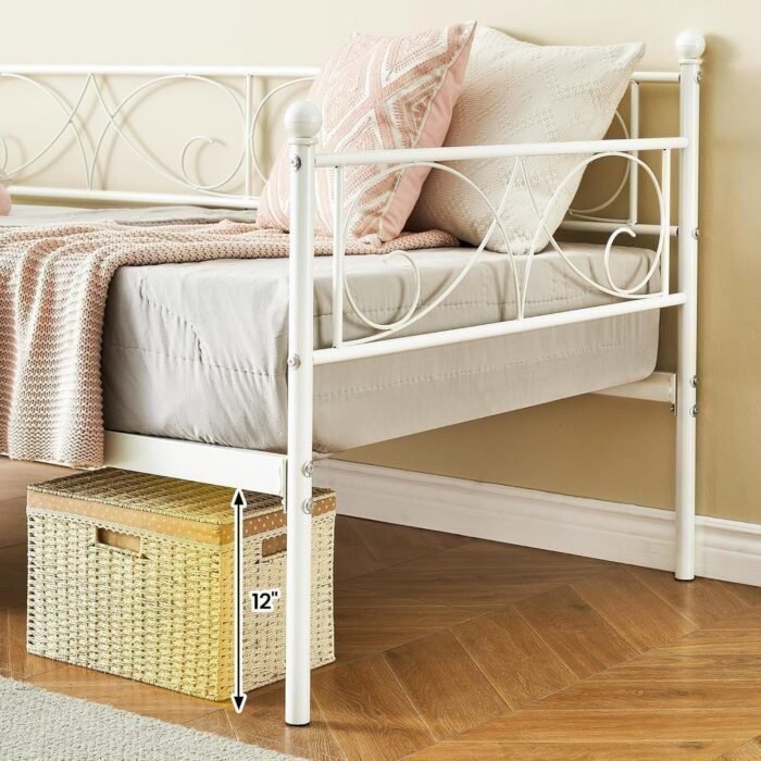 Twin Day Bed with Trundle Bed Twin, Metal Daybed with Trundle, Daybed with Trundle Bed Frame