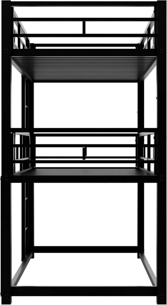 Metal Triple Bunk Beds,Bunk Beds Twin Over Twin Over Twin,Triple Bed for 3,Heavy Duty 3 Beds Bunk