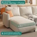 Couches for Living Room, Modular Couch with Storage, Memory Foam, Convertible U Shaped