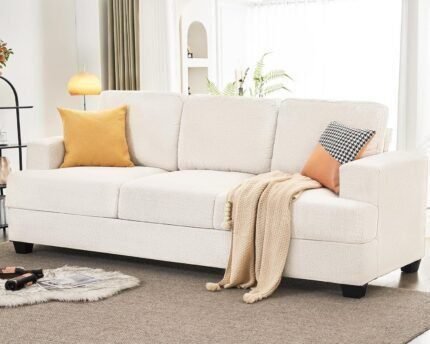 89 Inch Sofa, Comfy Sofa Couch with Extra Deep Seats, Modern Sofa Couch- 3 Seater Sofa