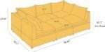 Modular Sectional Sofa, 6 Seater Sleeper Sectional Sofa Modular Sectional Couch for Living Room