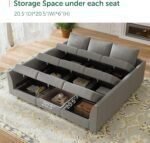 Modular Sectional Sofa with Storage, Sleeper Sectional Sofa Modular Sectional Couch for Living Room