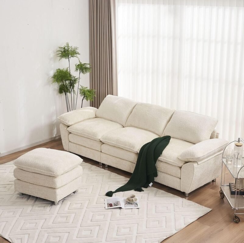 L Shape Modern Sectional Couches for Living Room Sectional Sofa Modern 3 Seats Sofas Sleeper Comfy Furniture